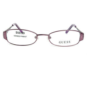 Guess GU 9037N PUR 47-16-130 Purple Metal Full Rim Eyeglasses Frame H19277
